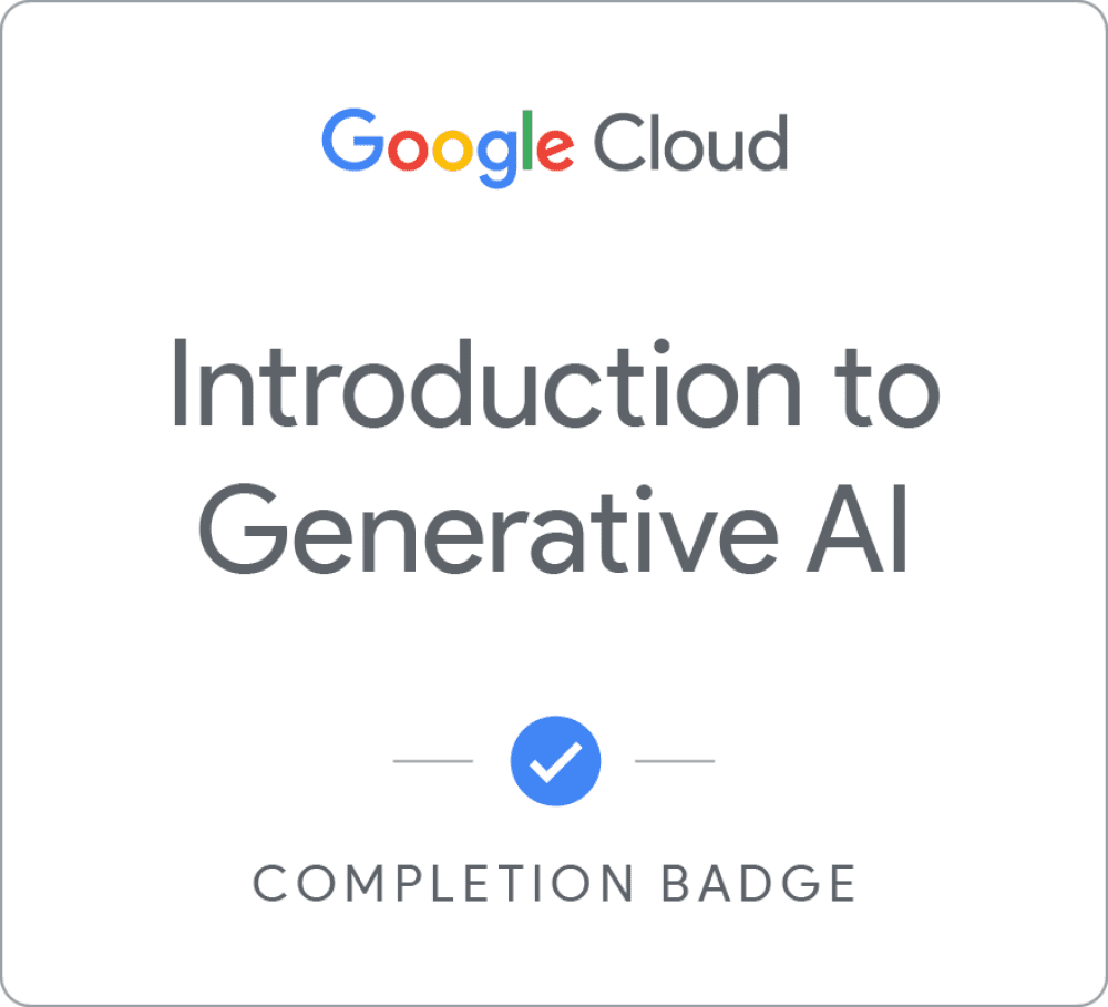 Google certificaat introduction to generative AI